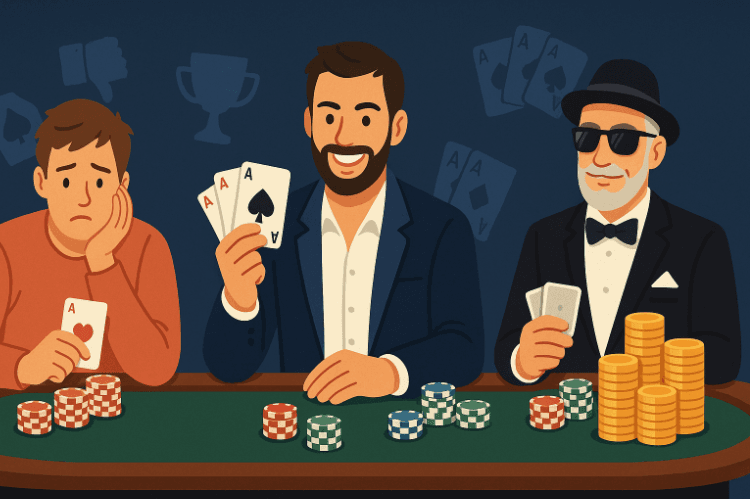 Les profils de joueurs : du débutant au high roller